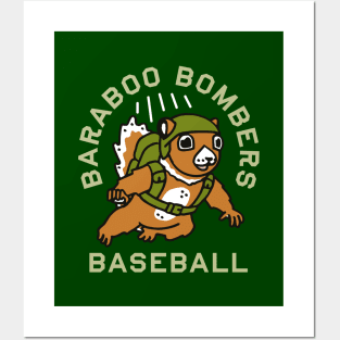 Baraboo Bombers Baseball (Light) Posters and Art